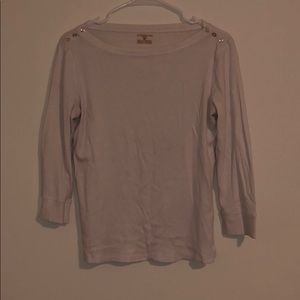 White Jones New York boat neck top size M